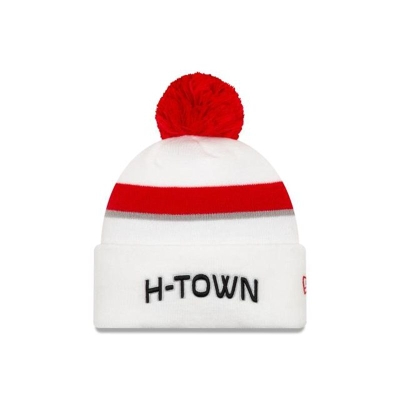 Sapca New Era Houston Rockets NBA 2019 NBA Authentics City Series Pom Knit Beanie - Albi